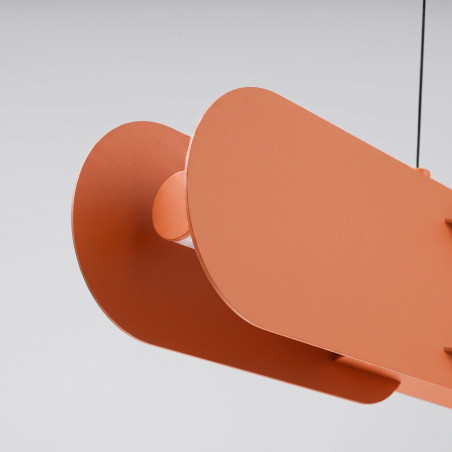 Lampa wisząca CHAIN 91 ochra czerwona LED 4000K Thoro