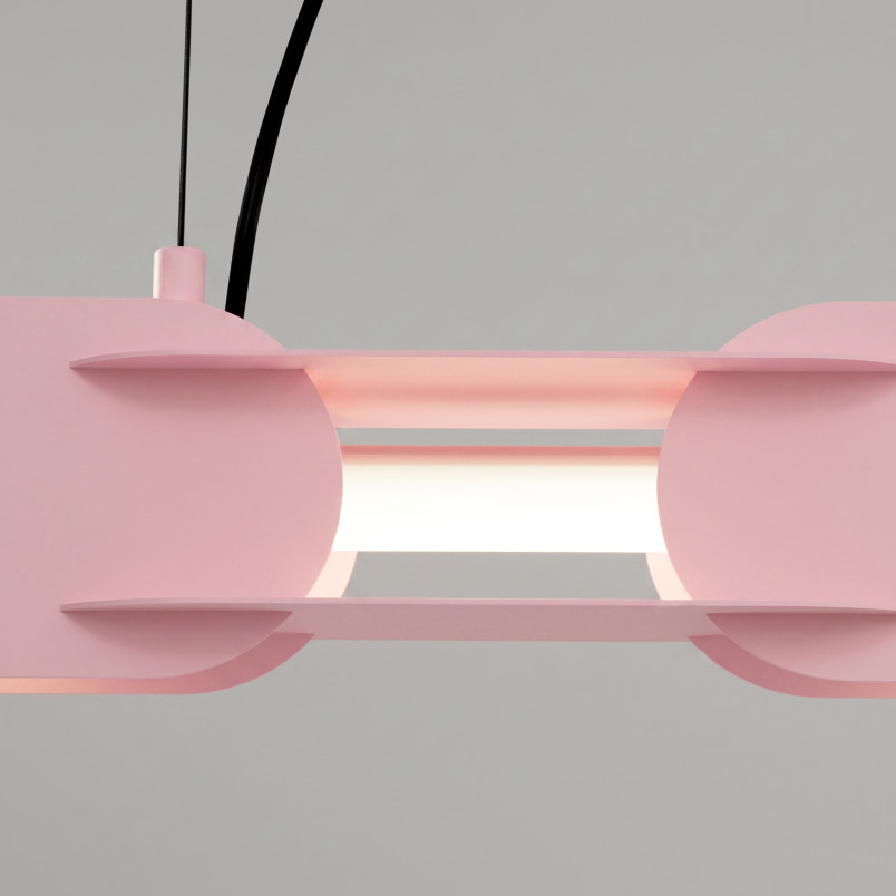 Lampa wisząca CHAIN 91 różowa LED 4000K Thoro