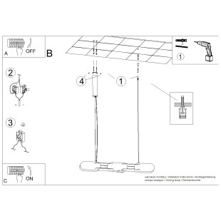 Lampa wisząca CHAIN 91 różowa LED 4000K Thoro