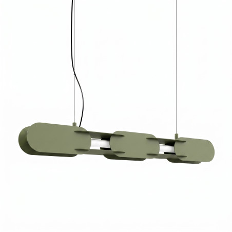 Lampa wisząca CHAIN 91 zielona oliwka LED 4000K Thoro
