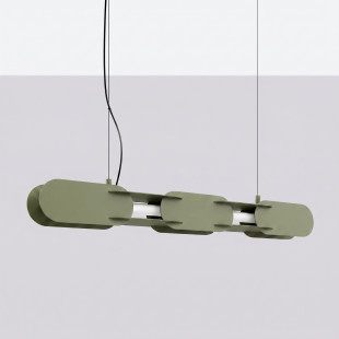 Lampa wisząca CHAIN 91 zielona oliwka LED 4000K Thoro