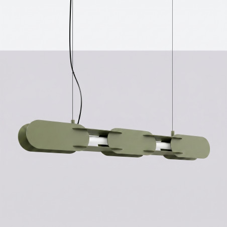 Lampa wisząca CHAIN 91 zielona oliwka LED 4000K Thoro