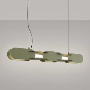 Lampa wisząca CHAIN 91 zielona oliwka LED 4000K Thoro