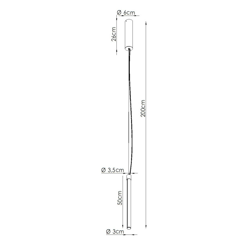 Lampa wisząca TRANG 50 biała LED 3000K Thoro