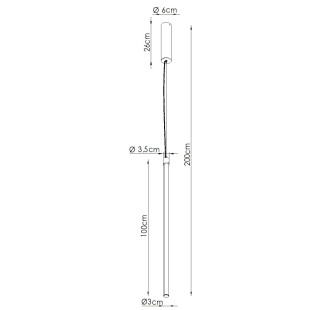 Lampa wisząca TRANG 75 żółta LED 4000K Thoro