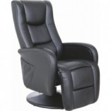 Fotel Recliner z Masażem Pulsar | Halmar | Czarny