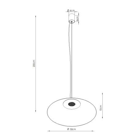 Lampa wisząca FINT biała LED 3000K Thoro
