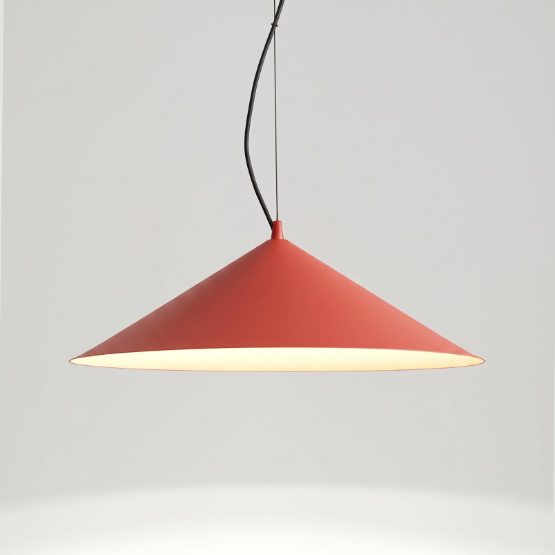 Lampa wisząca FINT czerwona LED 3000K Thoro