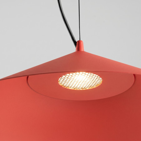 Lampa wisząca FINT czerwona LED 3000K Thoro