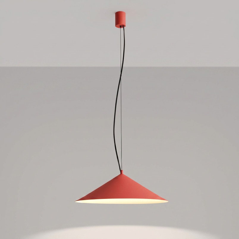 Lampa wisząca FINT czerwona LED 3000K Thoro