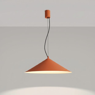 Lampa wisząca FINT ochra czerwona LED 3000K Thoro