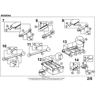 Łóżko tapicerowane Modena 160x200 szare Halmar | Komfort i styl