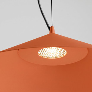 Lampa wisząca FINT ochra czerwona LED 3000K Thoro