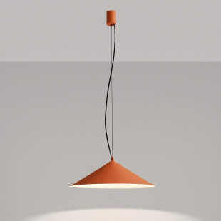 Lampa wisząca FINT ochra czerwona LED 3000K Thoro
