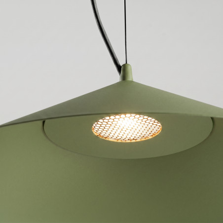 Lampa wisząca FINT zielona oliwka LED 3000K Thoro