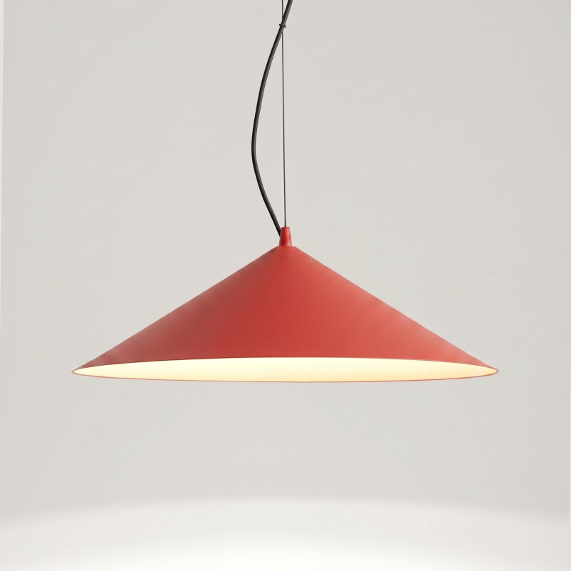 Lampa wisząca FINT czerwona LED 4000K Thoro