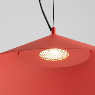 Lampa wisząca FINT czerwona LED 4000K Thoro