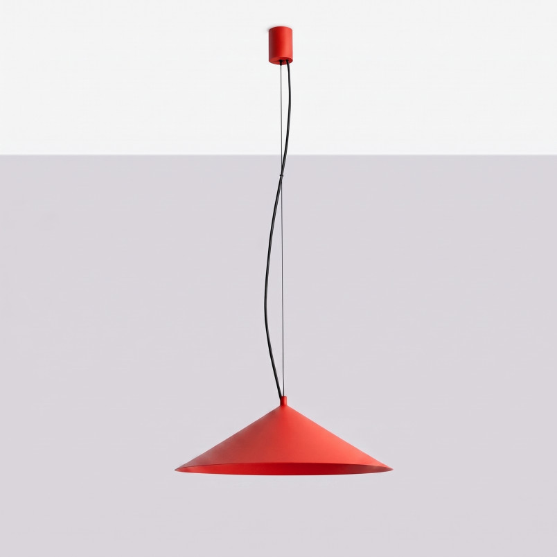 Lampa wisząca FINT czerwona LED 4000K Thoro