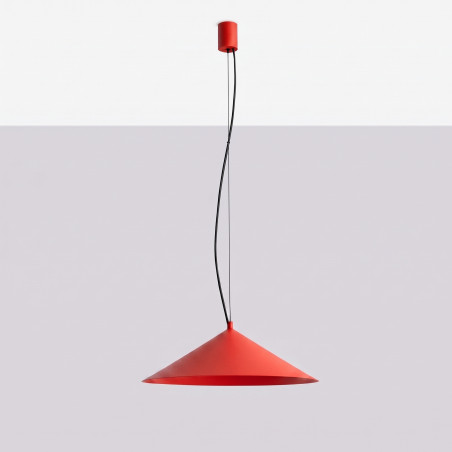 Lampa wisząca FINT czerwona LED 4000K Thoro