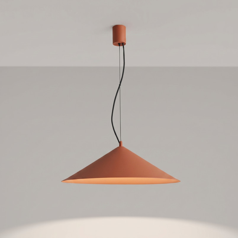 Lampa wisząca FINT ochra czerwona LED 4000K Thoro