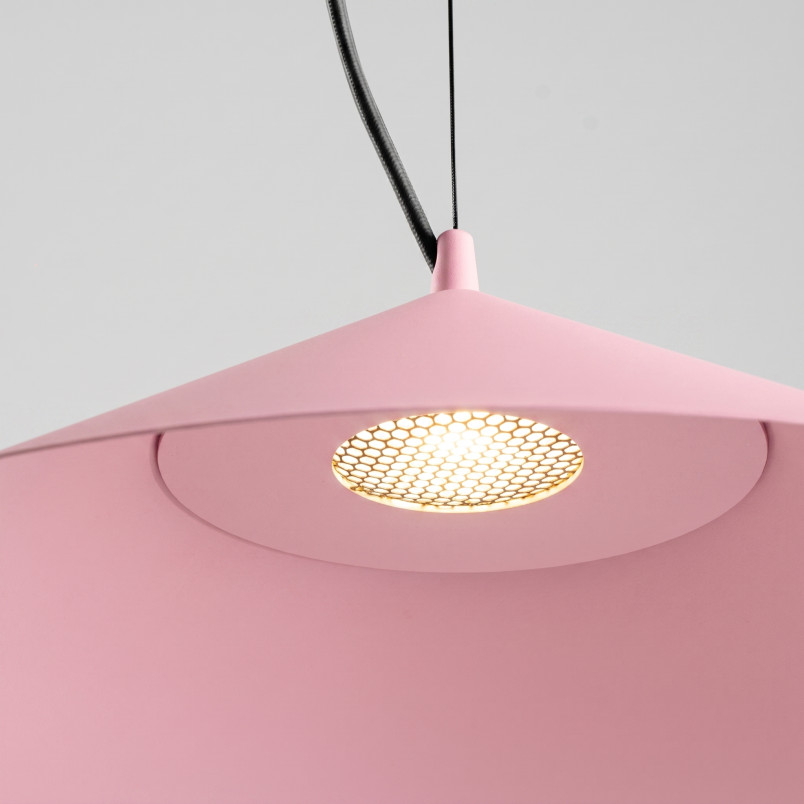 Lampa wisząca FINT różowa LED 4000K Thoro