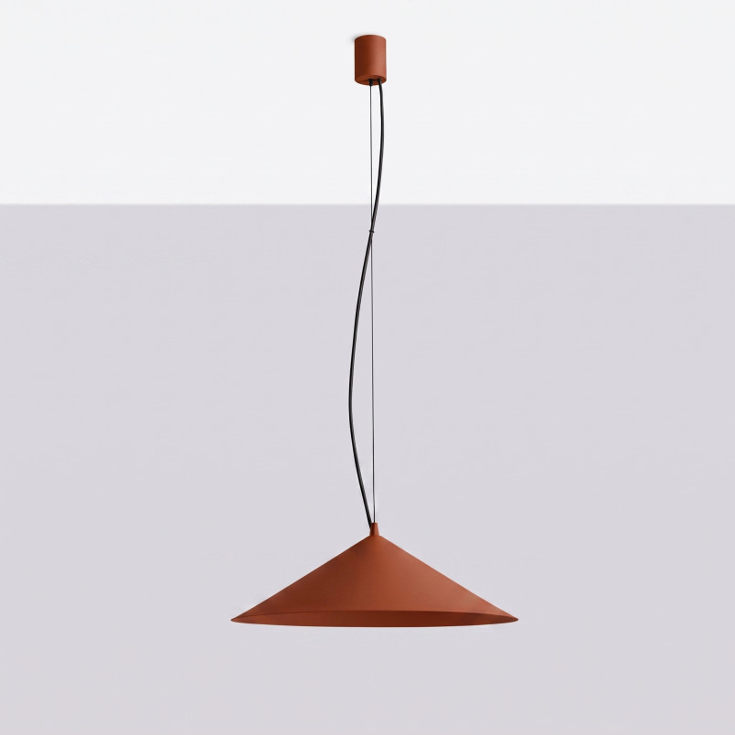 Lampa wisząca FINT ochra czerwona LED 4000K Thoro