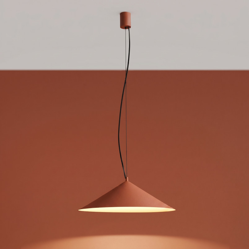 Lampa wisząca FINT ochra czerwona LED 4000K Thoro