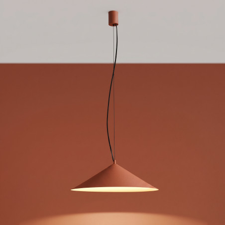 Lampa wisząca FINT ochra czerwona LED 4000K Thoro