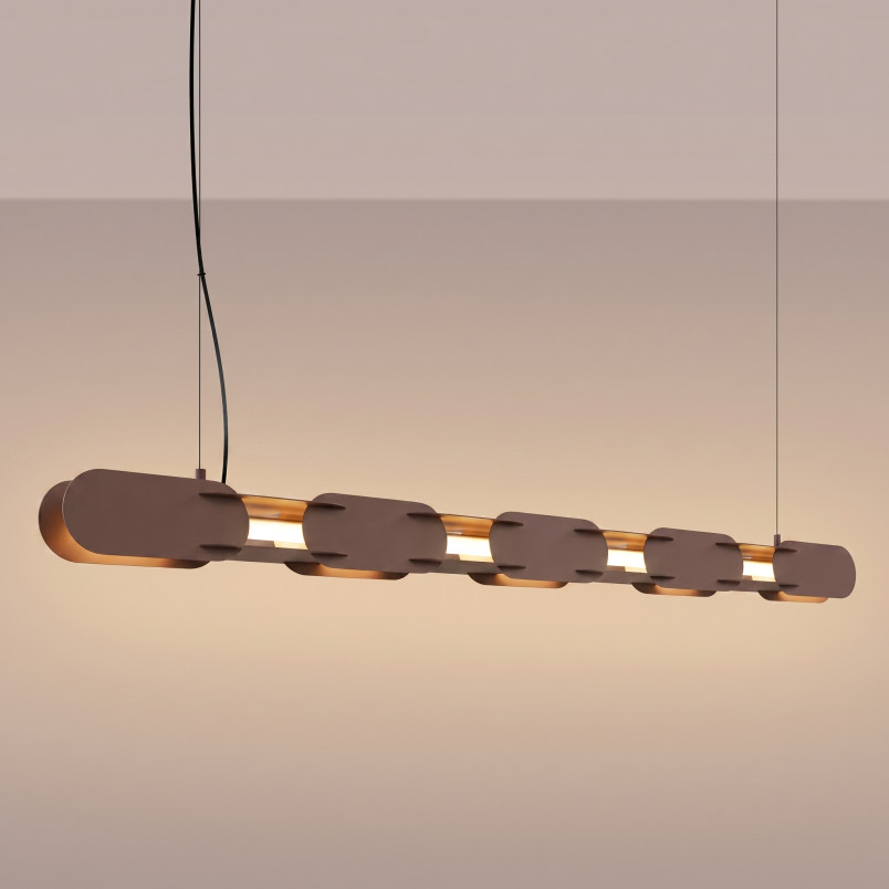 Lampa wisząca CHAIN 158 brązowa LED 3000K Thoro