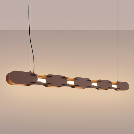 Lampa wisząca CHAIN 158 brązowa LED 3000K Thoro