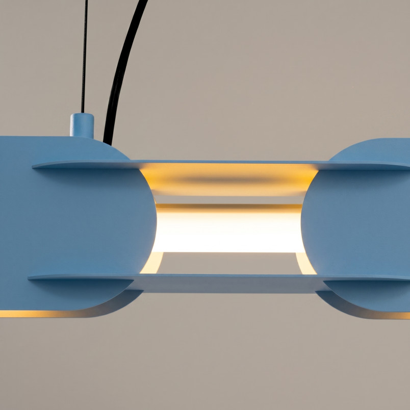 Lampa wisząca CHAIN 158 błękitna LED 3000K Thoro