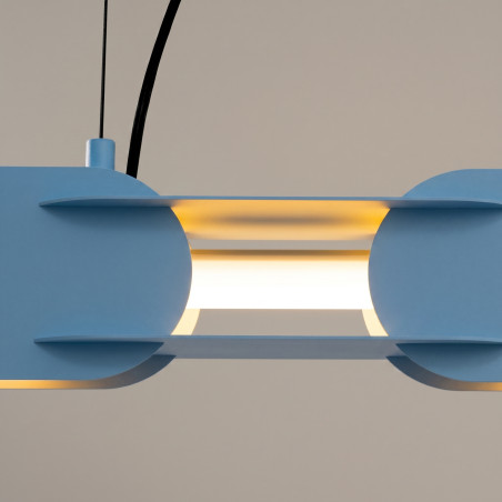 Lampa wisząca CHAIN 158 błękitna LED 3000K Thoro