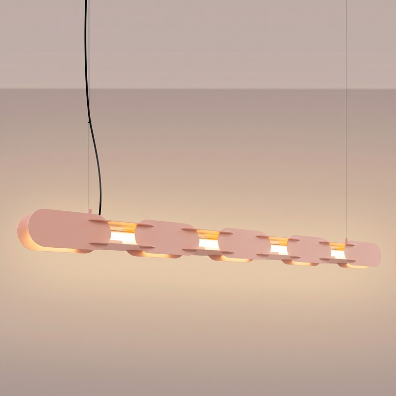 Lampa wisząca CHAIN 158 brzoskwiniowa LED 3000K Thoro