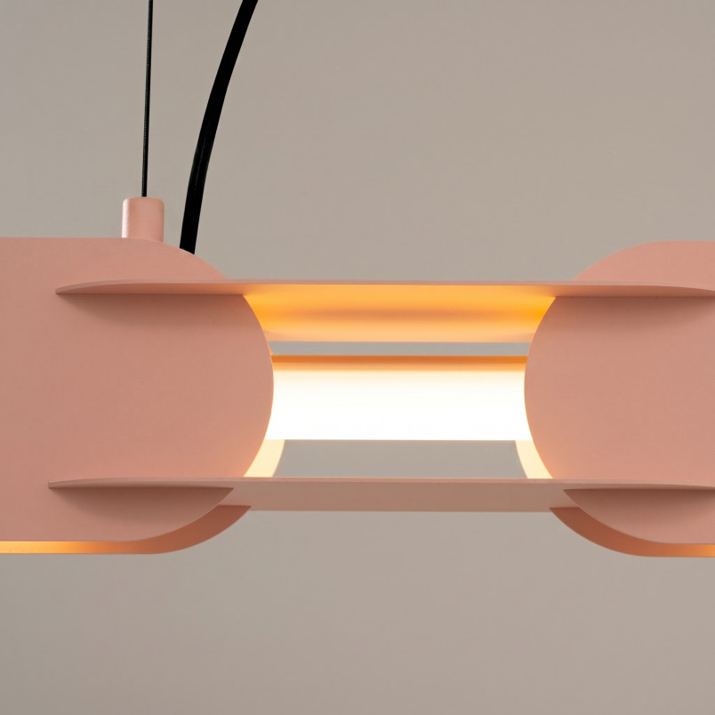 Lampa wisząca CHAIN 158 brzoskwiniowa LED 3000K Thoro