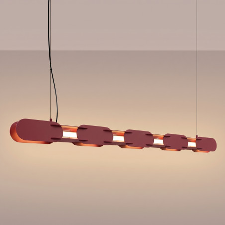 Lampa wisząca CHAIN 158 burgund LED 3000K Thoro
