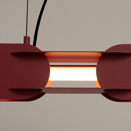 Lampa wisząca CHAIN 158 burgund LED 3000K Thoro