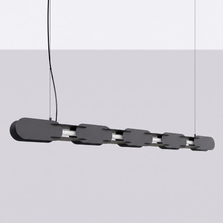Lampa wisząca CHAIN 158 czarna LED 3000K Thoro