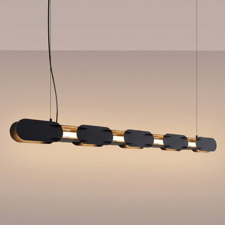 Lampa wisząca CHAIN 158 czarna LED 3000K Thoro