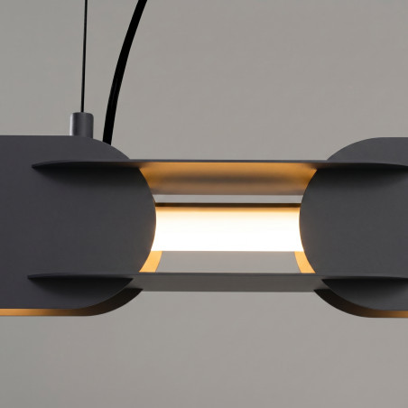 Lampa wisząca CHAIN 158 czarna LED 3000K Thoro