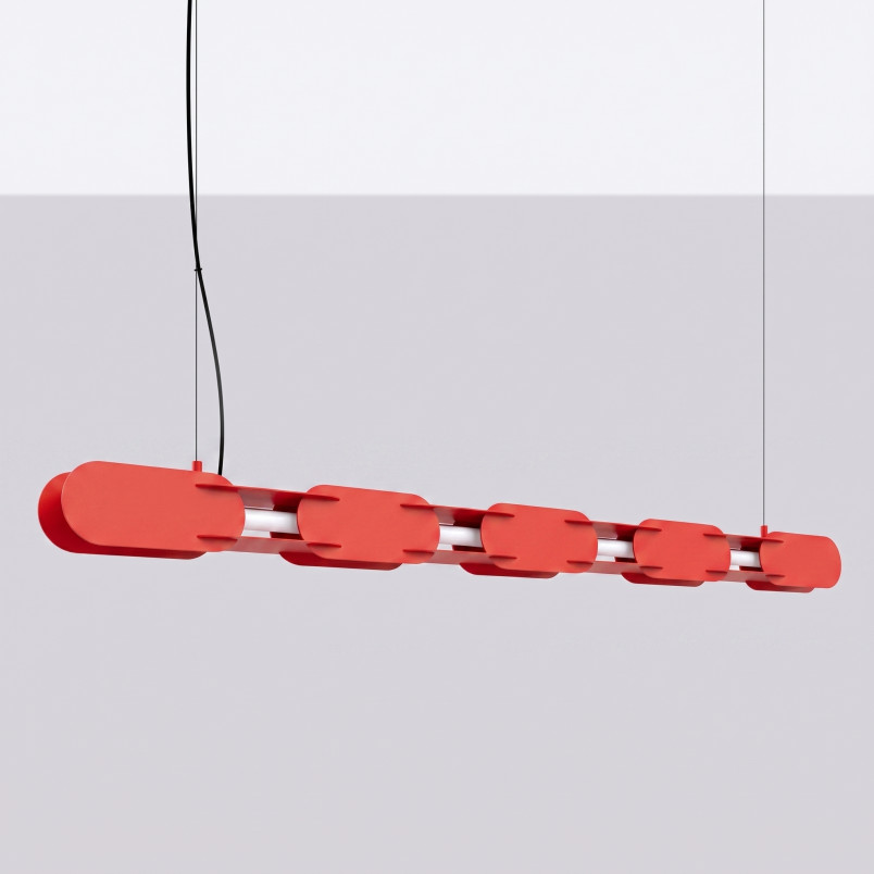Lampa wisząca CHAIN 158 czerwona LED 3000K Thoro