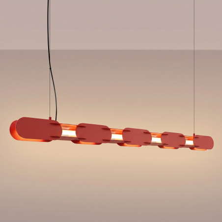 Lampa wisząca CHAIN 158 czerwona LED 3000K Thoro