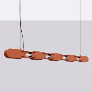 Lampa wisząca CHAIN 158 ochra czerwona LED 3000K Thoro