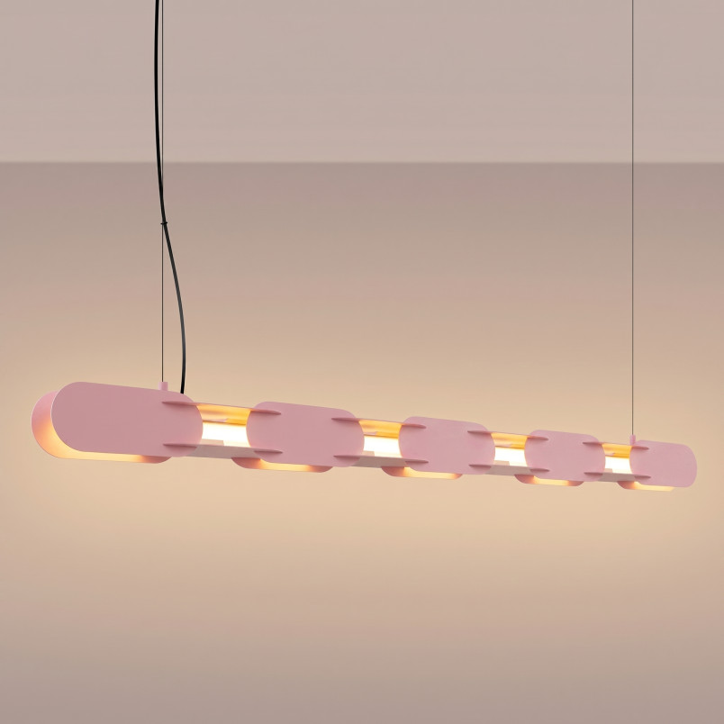 Lampa wisząca CHAIN 158 różowa LED 3000K Thoro