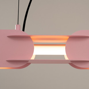 Lampa wisząca CHAIN 158 różowa LED 3000K Thoro