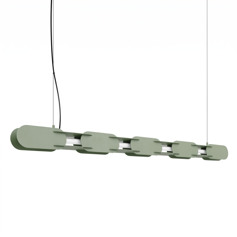 Lampa wisząca CHAIN 158 zielona oliwka LED 3000K Thoro