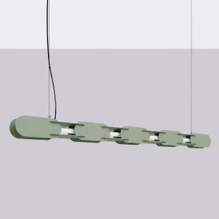 Lampa wisząca CHAIN 158 zielona oliwka LED 3000K Thoro
