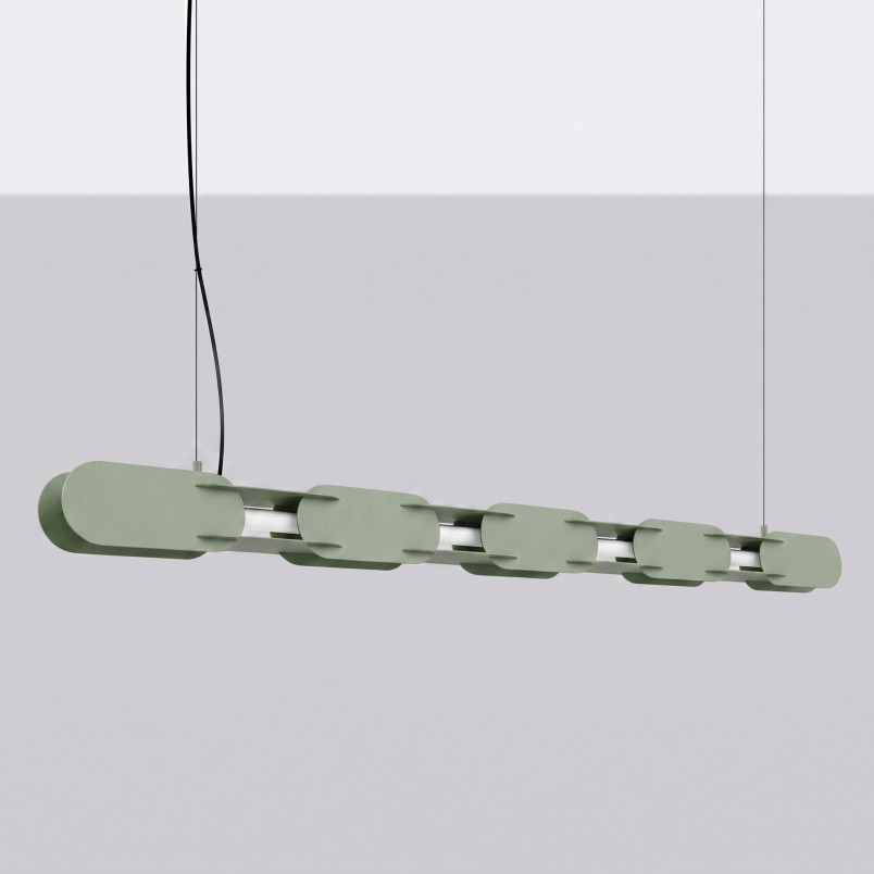 Lampa wisząca CHAIN 158 zielona oliwka LED 3000K Thoro