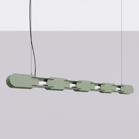 Lampa wisząca CHAIN 158 zielona oliwka LED 3000K Thoro