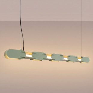 Lampa wisząca CHAIN 158 zielona oliwka LED 3000K Thoro