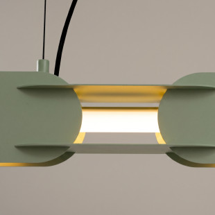 Lampa wisząca CHAIN 158 zielona oliwka LED 3000K Thoro